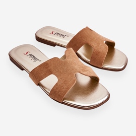 Seastar Chaussons Classiques en Daim pour Femme Beige Evana 1