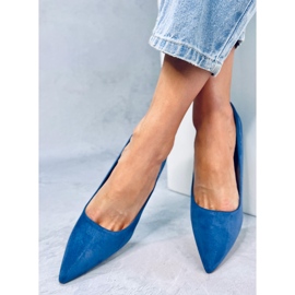 Escarpins femme en daim Giorgia Blue bleu 4