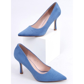 Escarpins femme en daim Giorgia Blue bleu 1