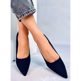 Escarpins femme en daim Giorgia Black le noir 4
