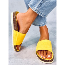 BM Chaussons en liège pour femme Stoner Yellow jaune 1