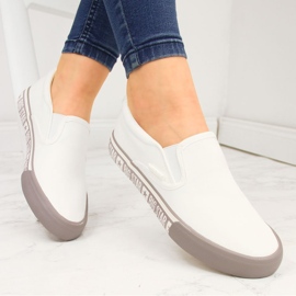 Baskets textile slip on blanc Big Star HH274007 1