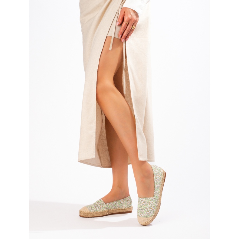 SHELOVET Espadrilles femme multicolore vert 1