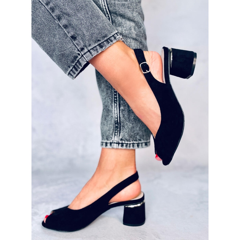 BM Sandales à talons noires Venus le noir 2 BM Sandales à talons noires Venus le noir 2