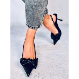 BM Escarpins à talons ouverts de Deluna Black le noir 1