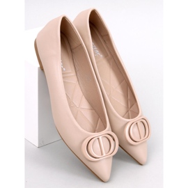 Ballerines Falana kaki à bout en amande beige 1 Ballerines Falana kaki à bout en amande beige 1