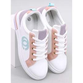 BM Baskets femme Verdon Rose blanc 1