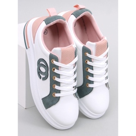 BM Baskets femme Vert Verdon blanc 1