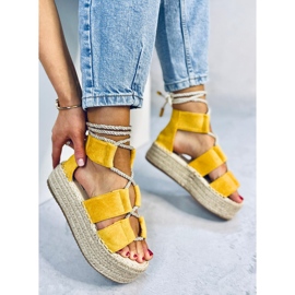 BM Sandales espadrilles Rivera Jaune 4