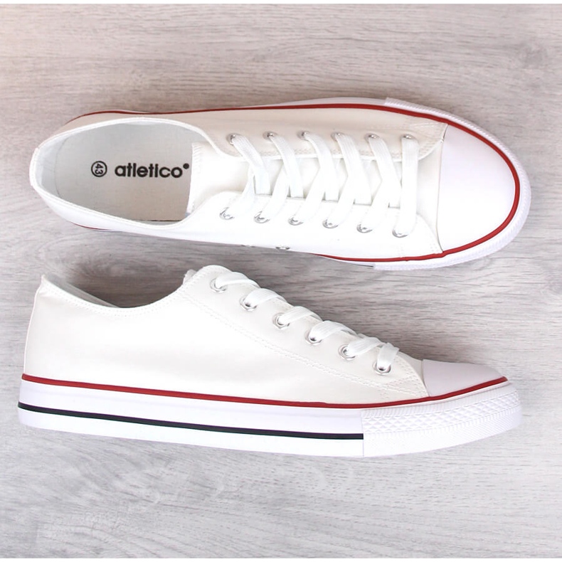 Baskets basses Atletico blanches pour homme 2