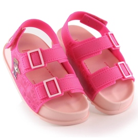 Sandales roses confortables pour filles Paw Patrol Zaxy JJ385015 07GR21BR 2