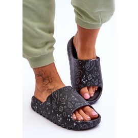 Pantoufles pour femmes à la mode sur une plate-forme massive Noir Lorette le noir 6