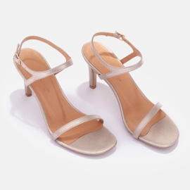 Marco Shoes Sandales à talons hauts d'or 1 Marco Shoes Sandales à talons hauts d'or 1