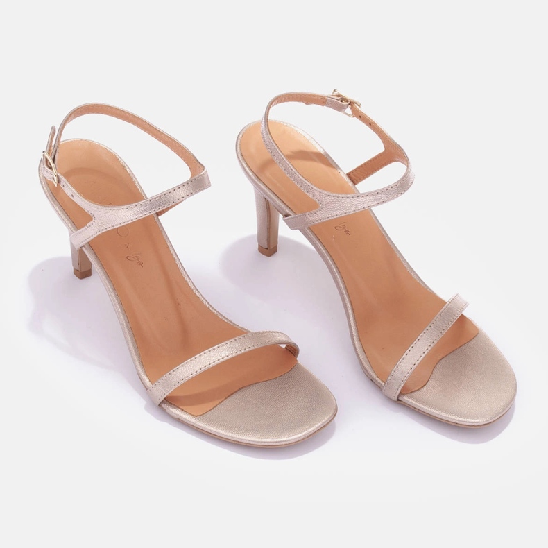 Marco Shoes Sandales à talons hauts d'or 1 Marco Shoes Sandales à talons hauts d'or 1