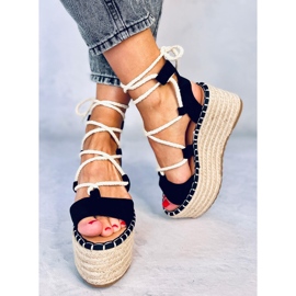 BM Marge Espadrilles compensées noires le noir 1