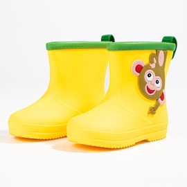 Bottines Shelovet garçon avec un singe jaune 2