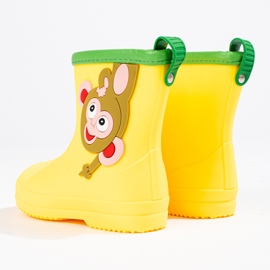 Bottines Shelovet garçon avec un singe jaune 3