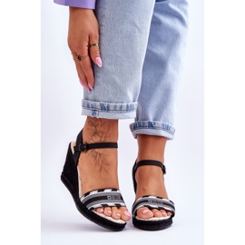 Sandales Compensées Confortables Femme Big Star LL274877 Noir 1