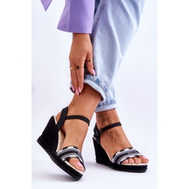 Sandales Compensées Confortables Femme Big Star LL274877 Noir le noir 3
