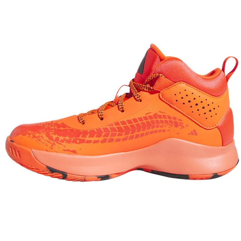 Chaussures de basket adidas Cross Em Up 5 K Wide Jr HQ8494 orange oranges et rouges 1