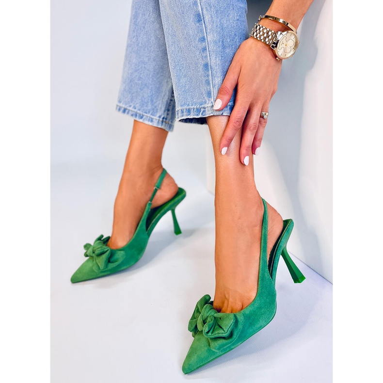 PA1 Escarpins à talons ouverts Shirley Green 2