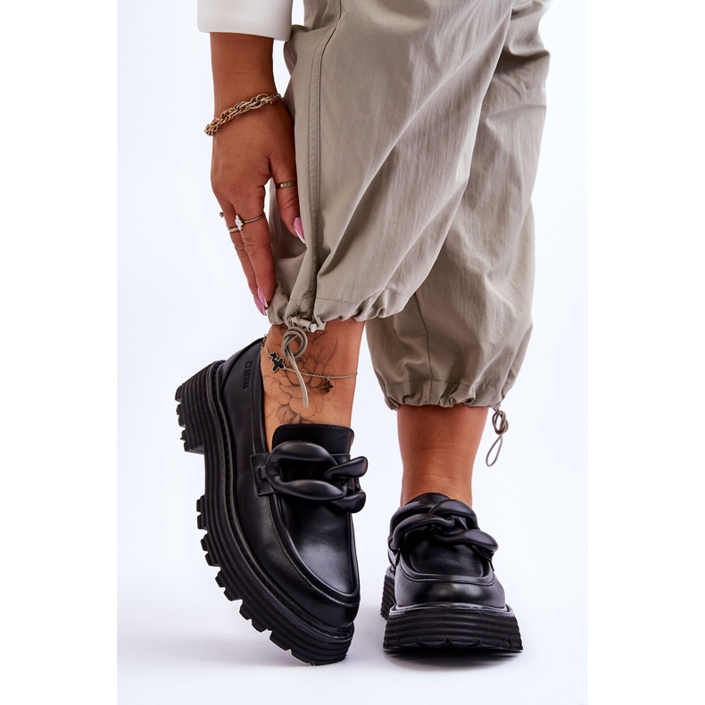 Chaussures Mocassins Cuir Big Star LL274580 Noir 1