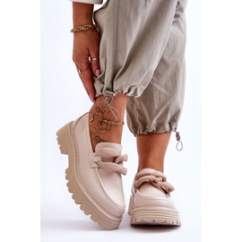 Mocassins en Cuir Big Star Chaussures LL274581 Beige 1 Mocassins en Cuir Big Star Chaussures LL274581 Beige 1