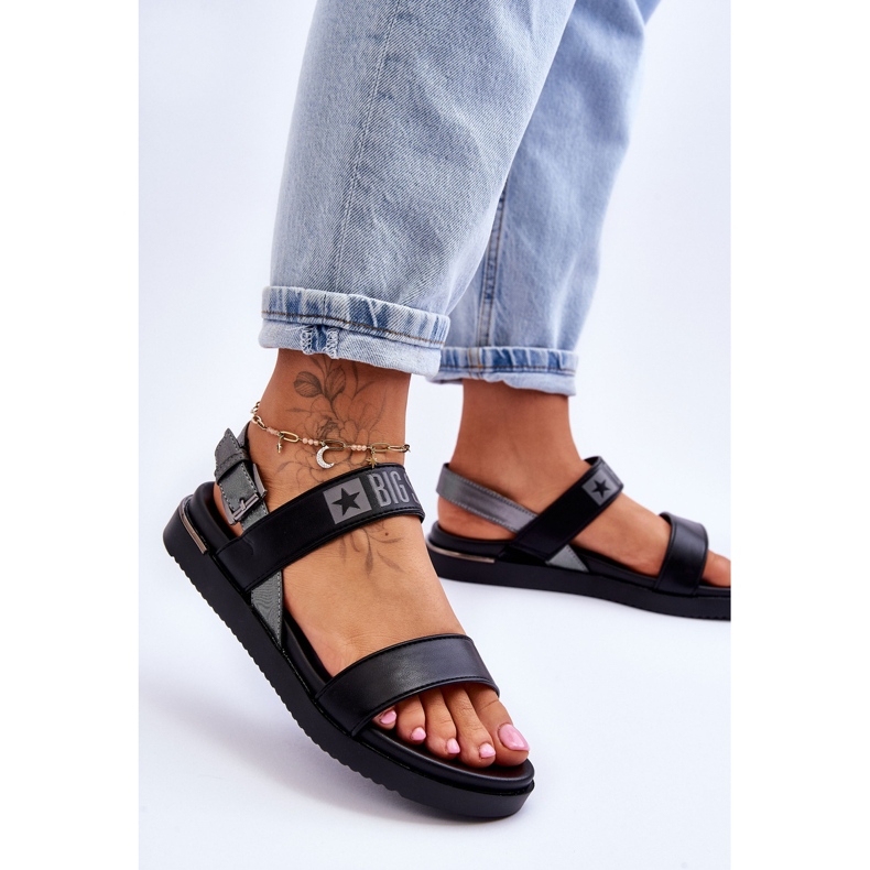 Sandales Plates Femme Big Star LL274938 Noir 2