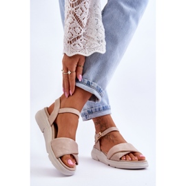 Sandales compensées pour femme Comfort Shoe Nude Ingrid beige 2 Sandales compensées pour femme Comfort Shoe Nude Ingrid beige 2