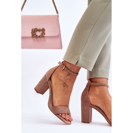PE1 Sandales en daim classiques pour femmes Marron Passo brun 5