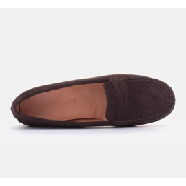 Marco Shoes Mocassins en daim brun 5