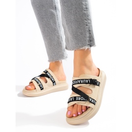 Pantoufles confortables LA.FI Beige 6