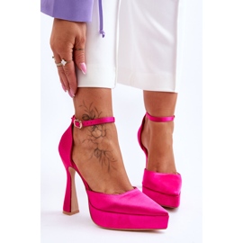 Escarpins à talons hauts à la mode Fuchsia Madness rose 1