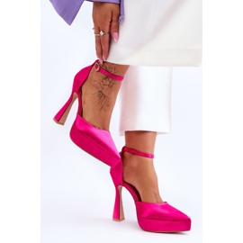 Escarpins à talons hauts à la mode Fuchsia Madness rose 3