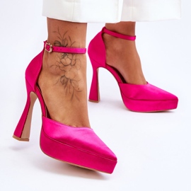 Escarpins à talons hauts à la mode Fuchsia Madness rose 2