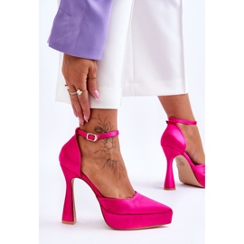 Escarpins à talons hauts à la mode Fuchsia Madness rose 4