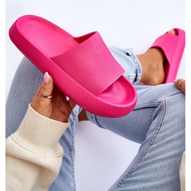 BM Tongs légères à la mode sur une semelle massive rebelle fuchsia rose 7