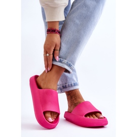 BM Tongs légères à la mode sur une semelle massive rebelle fuchsia rose 8