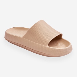 Sandales légères à la mode sur une semelle massive rebelle beige 1