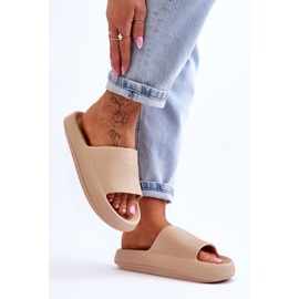 Sandales légères à la mode sur une semelle massive rebelle beige 7
