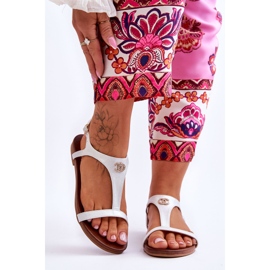 Sandales Plates Avec Décoration S.Barski KV-5541-45 Argent 2