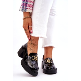 S.Barski Escarpins à la mode à talons massifs noirs Imani 2