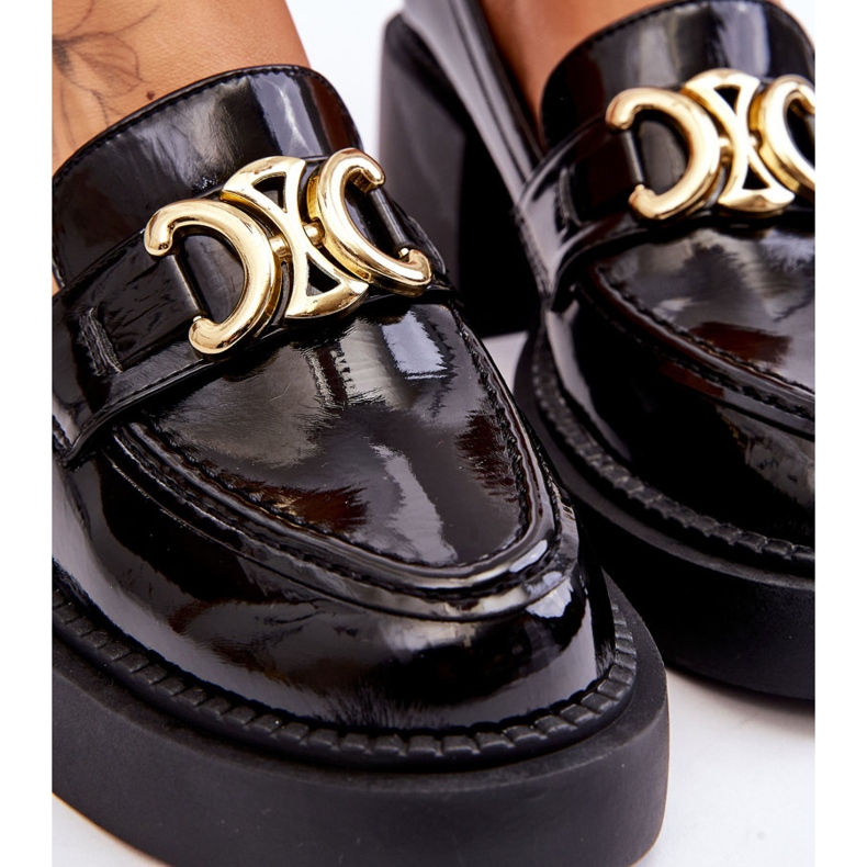 S.Barski Escarpins à la mode à talons massifs noirs Imani le noir 4 S.Barski Escarpins à la mode à talons massifs noirs Imani le noir 4