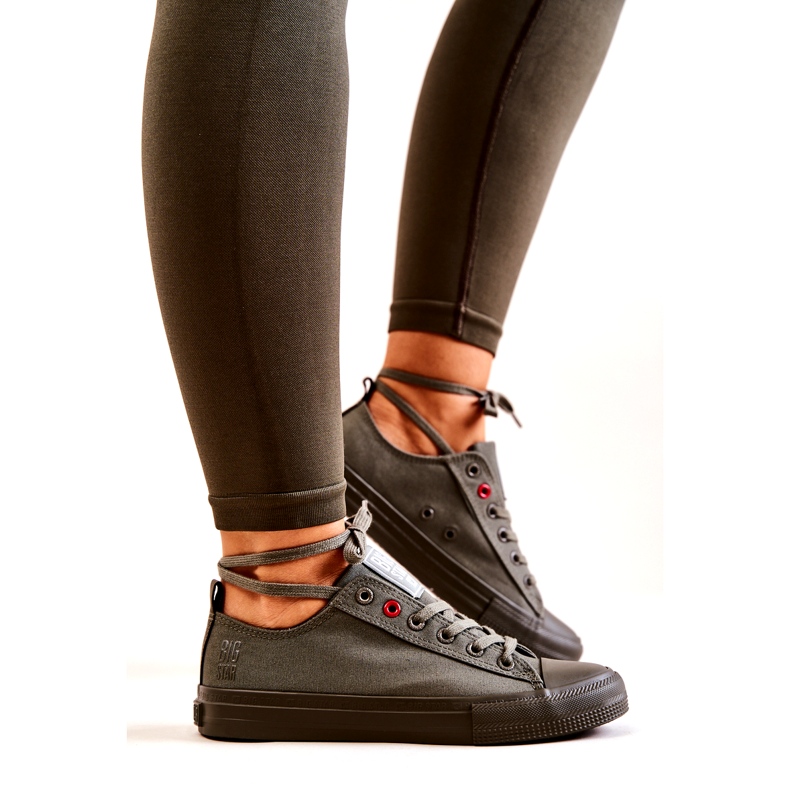 Baskets Basses Big Star JJ274004 Kaki vert 4