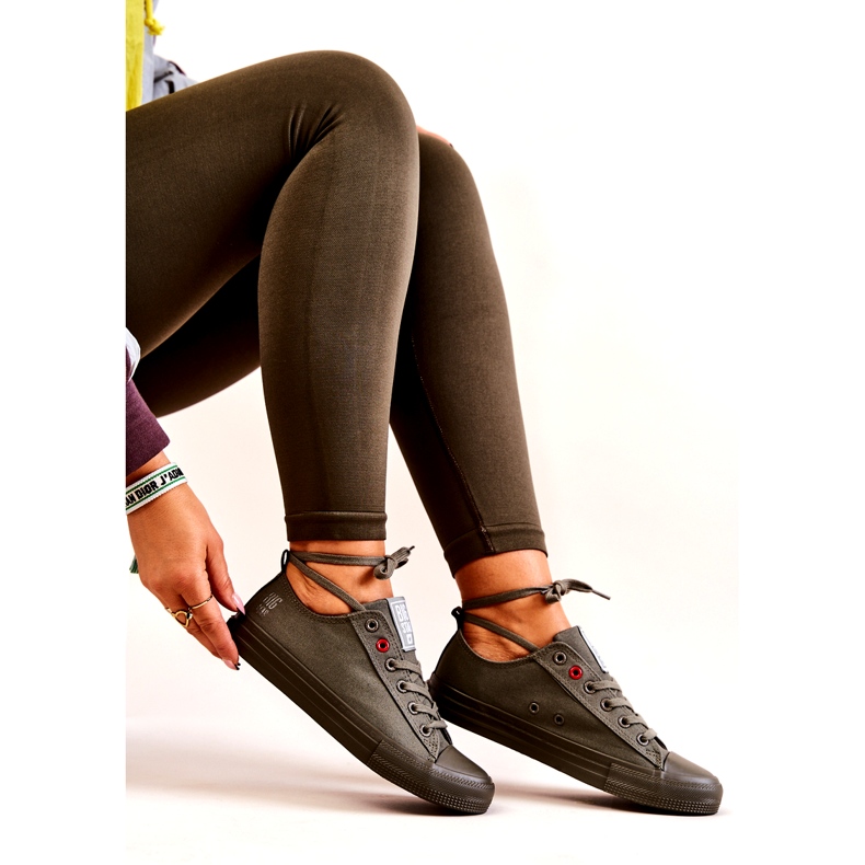 Baskets Basses Big Star JJ274004 Kaki vert 6