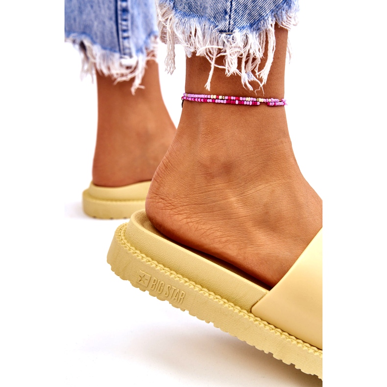 Chaussons Femme Big Star JJ274A305 Jaune 1