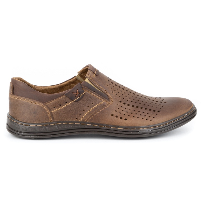 Polbut Hommes Brogues 401 Summer Brown brun 1