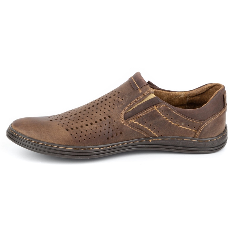 Polbut Hommes Brogues 401 Summer Brown brun 2