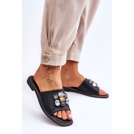 Sandales Femme Avec Pierres S.Barski KV-2775-31 Noir 2