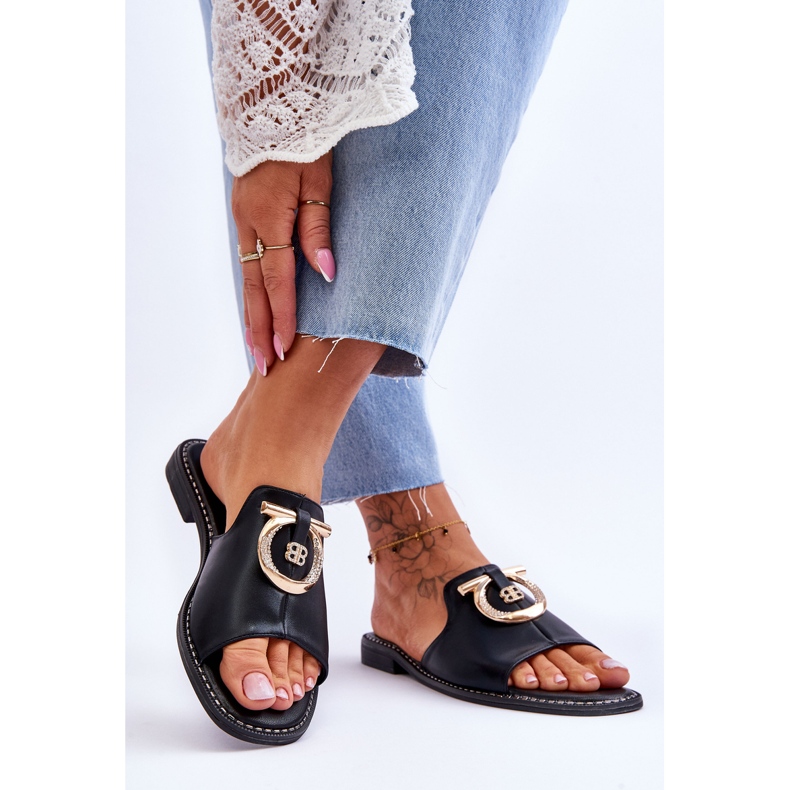 Chaussons Cuir Confort Chaussures S.Barski KV-2775-32 Noir 2